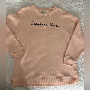 Oklahoma State light pink pullover in size Medium